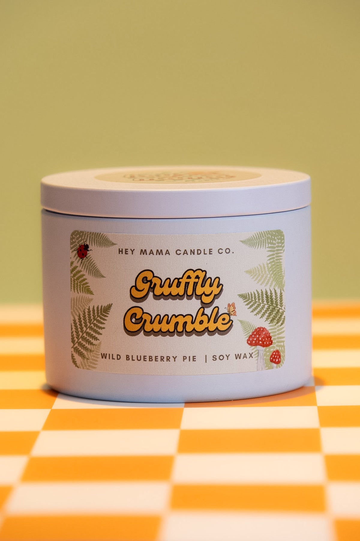 Gruffly Crumble Soy Wax Candle | Cosy Blueberry Pie | Bakery
