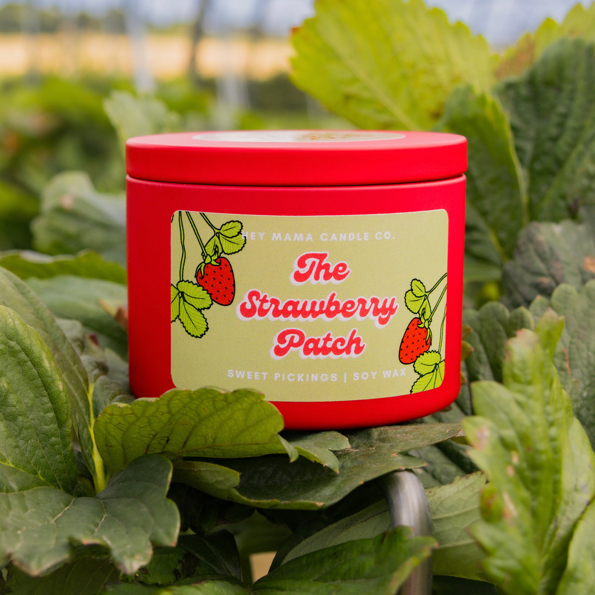 The Strawberry Patch Soy Wax Candle | Juicy Strawberry