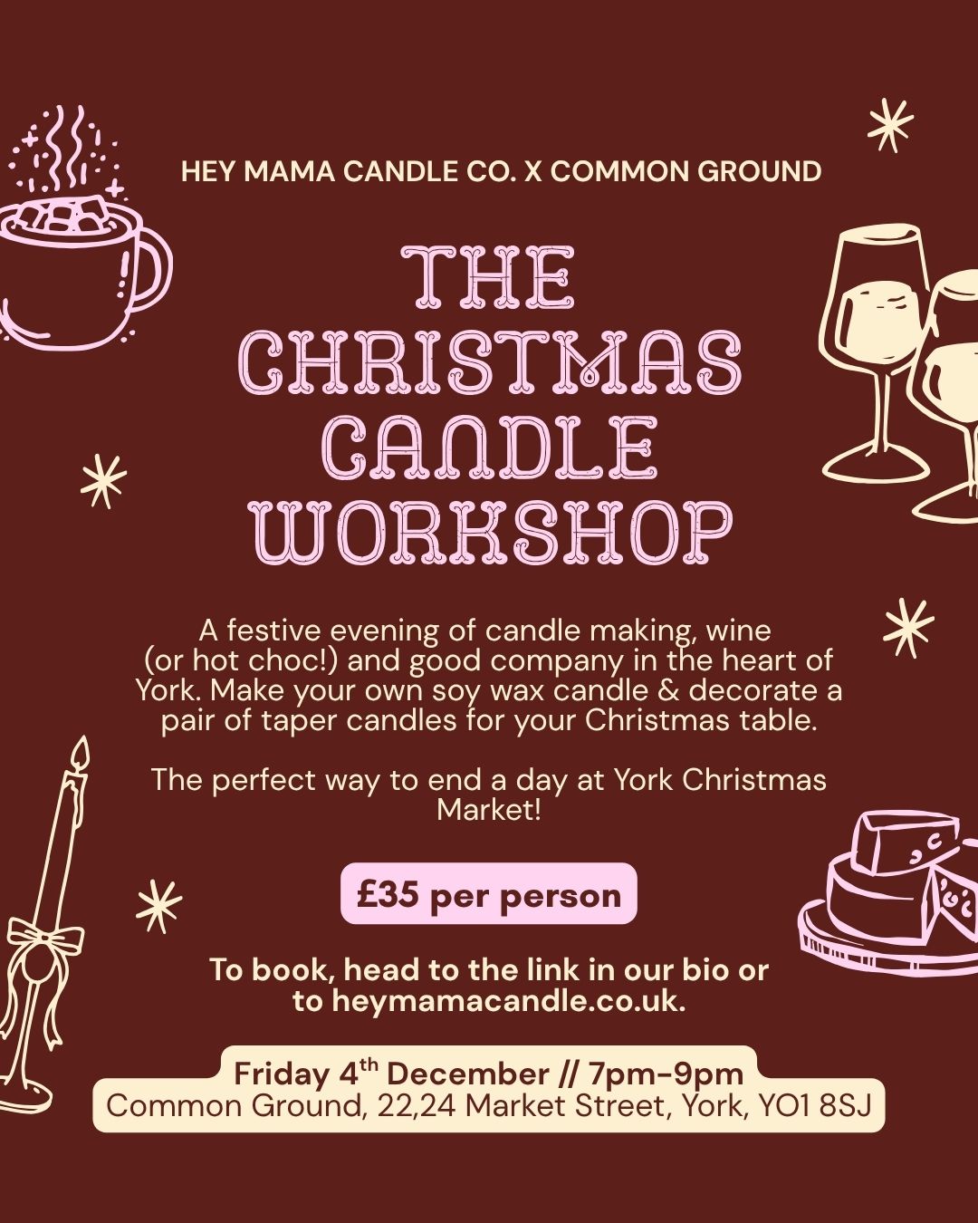 The Christmas Candle Workshop 04.12.26 - Common Ground, York